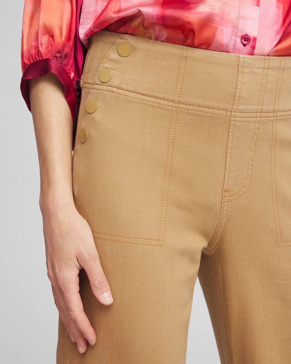 Petite Pull-On Flare Trouser Jeans