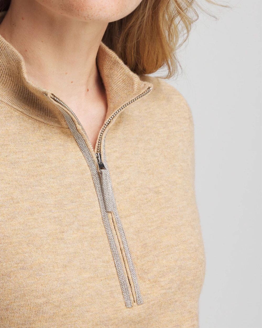 Zenergy® Luxe Half Zip Pullover Top