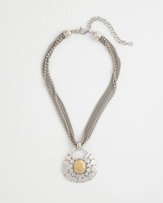 Island Metal Pendant Necklace