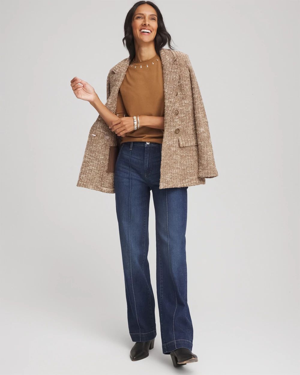 Ella Embellished Classic-Fit Sweater Tee click to view larger image.