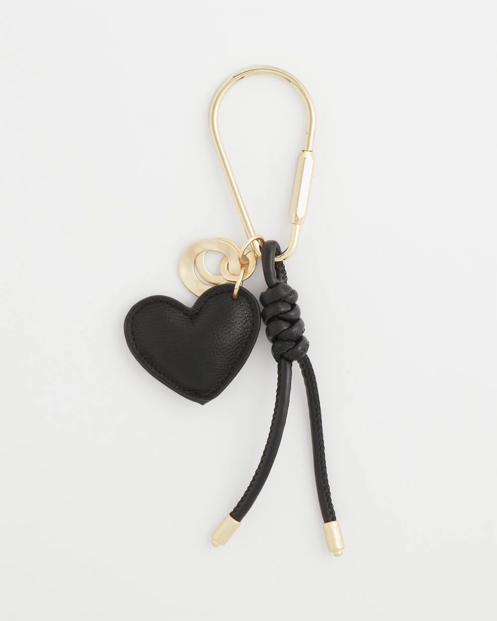 Faux Leather Heart Bag Charm