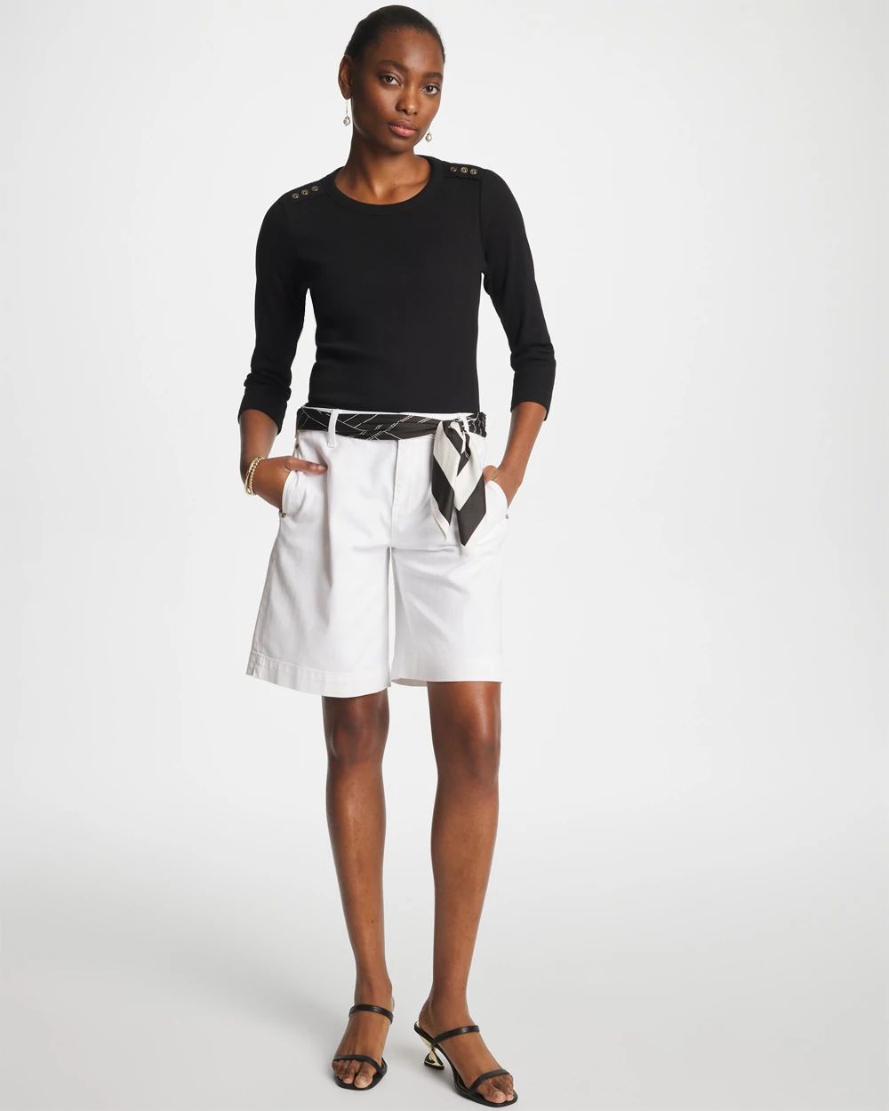 Denim Trouser Shorts click to view larger image.