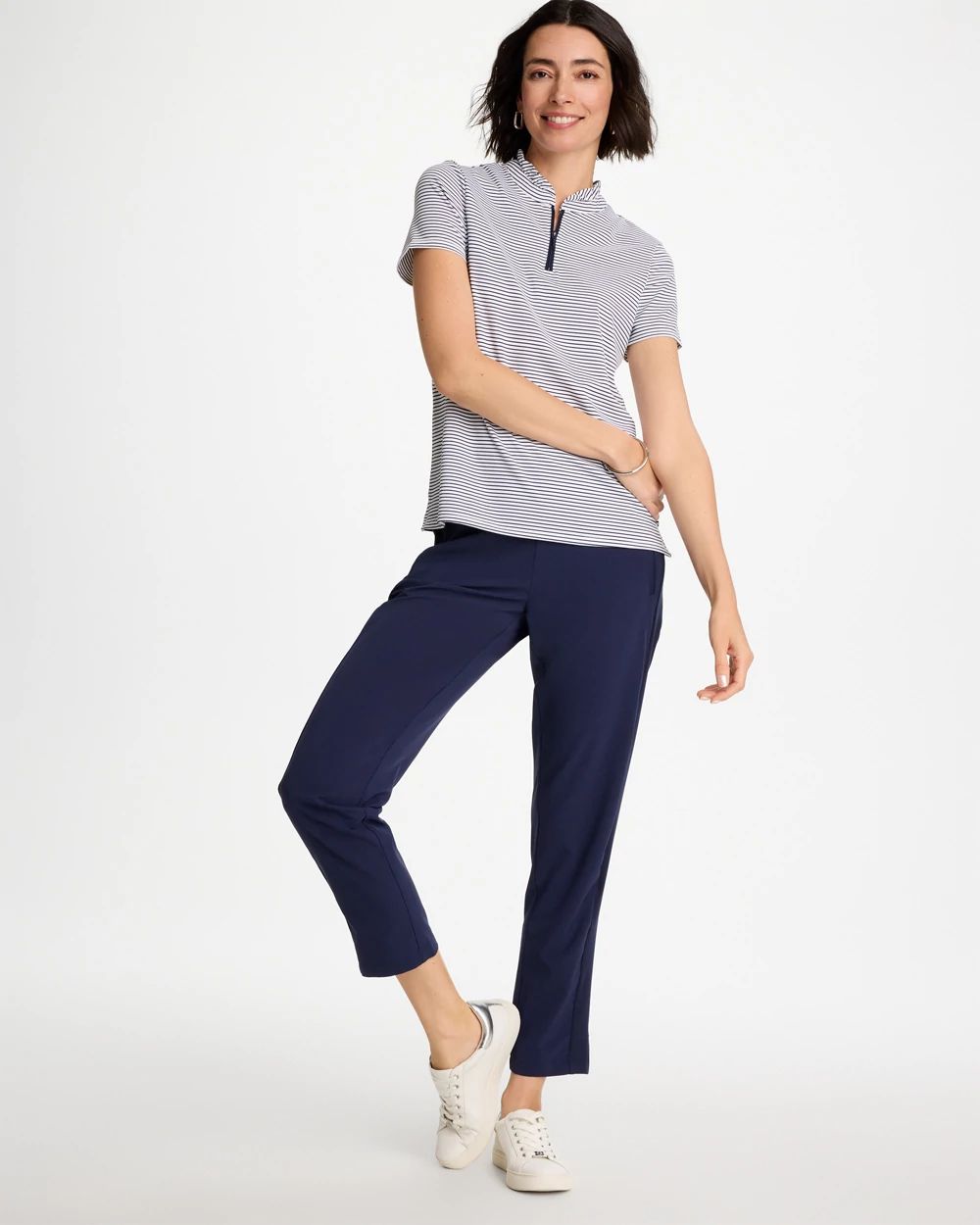 Zenergy® UPF Rib Mix Ankle Pants click to view larger image.