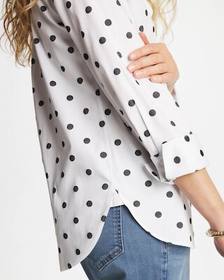 No Iron™ Stretch Perfect Dots Shirt click to view larger image.