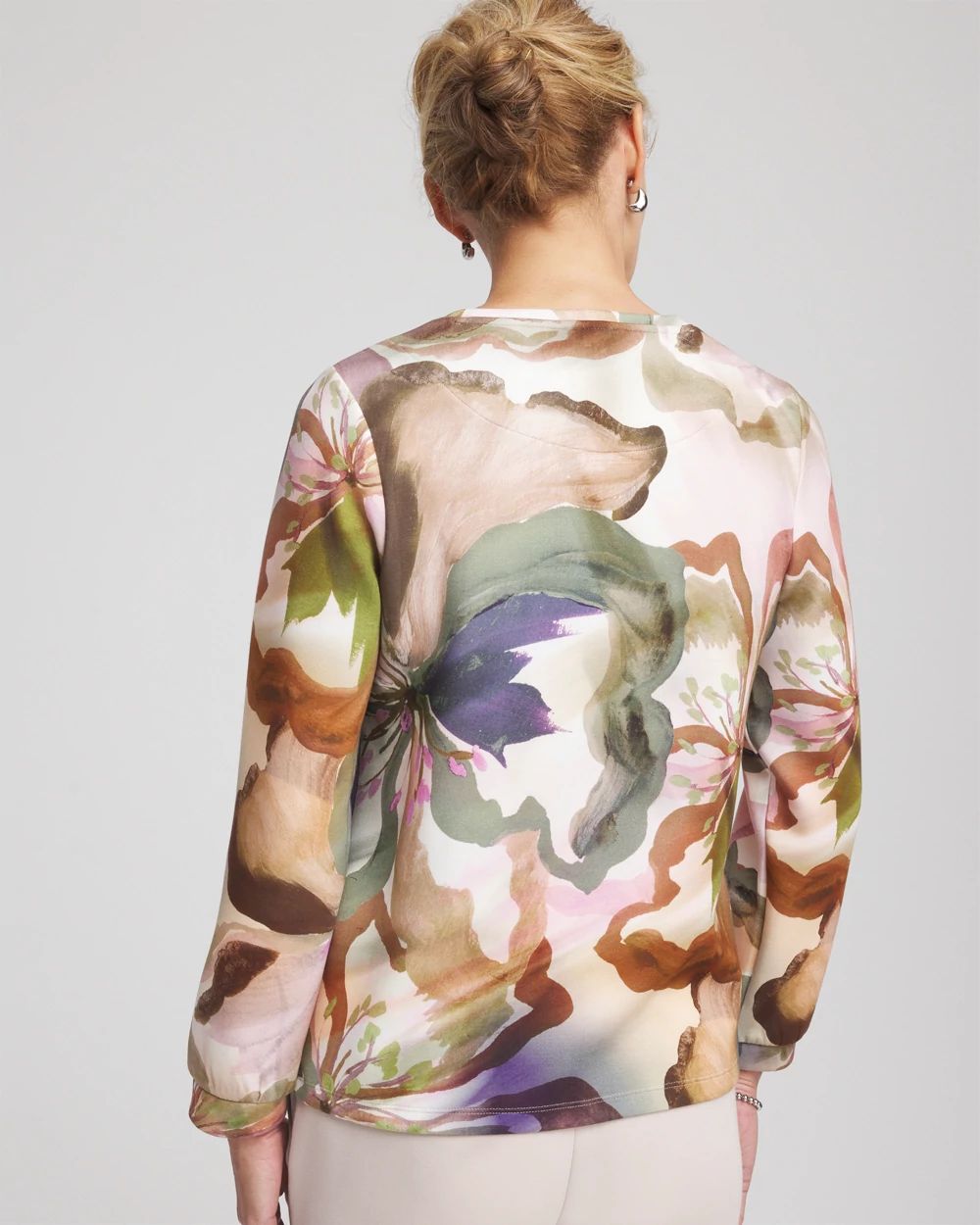 Zenergy® Soft Floral Long-Sleeve Top