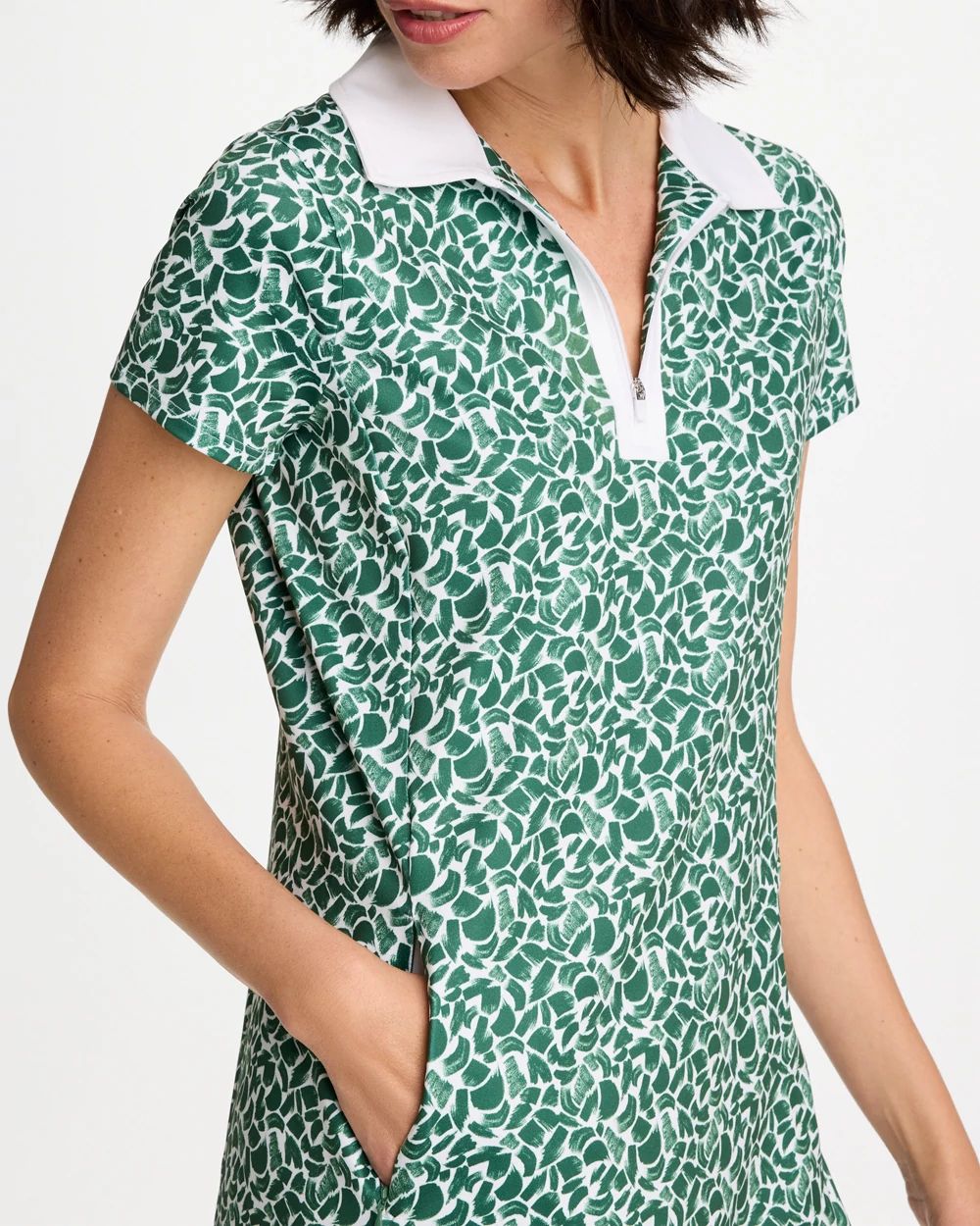 Zenergy® UPF Paint Contrast Dress click to view larger image.