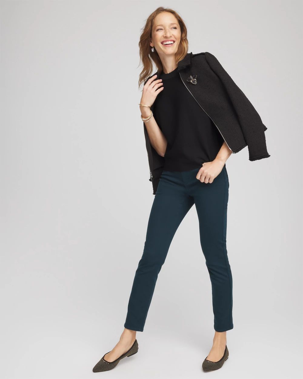 Dolman Sleeve Crew Neck Pullover Sweater click to view larger image.