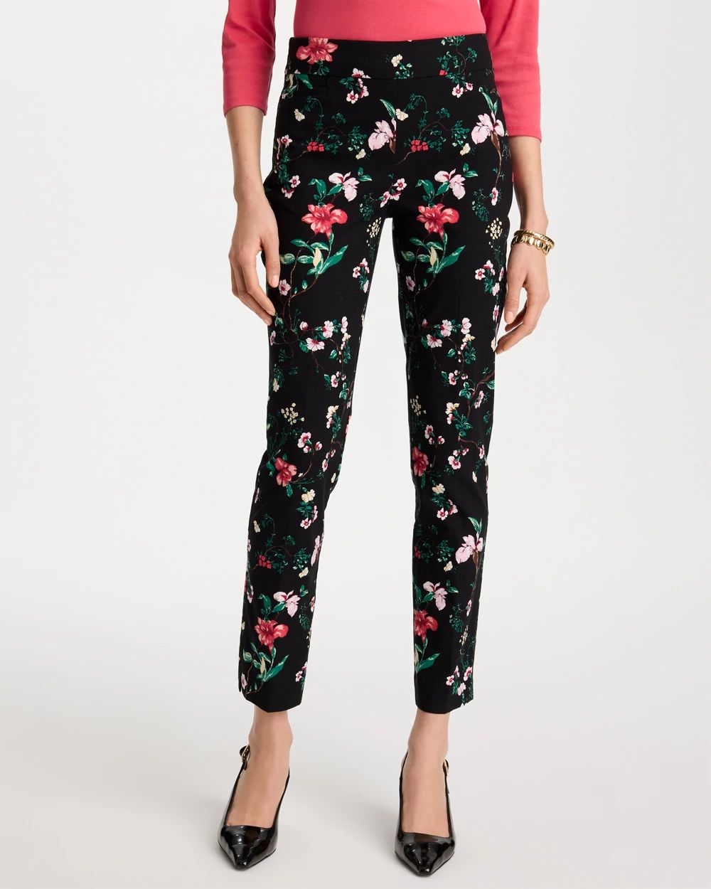 Petite Kyoto Bloom Brigitte™ Slim Ankle Pants