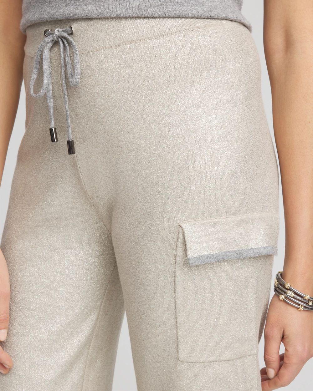Zenergy® Luxe Foil Cashmere Blend Cargo Pants