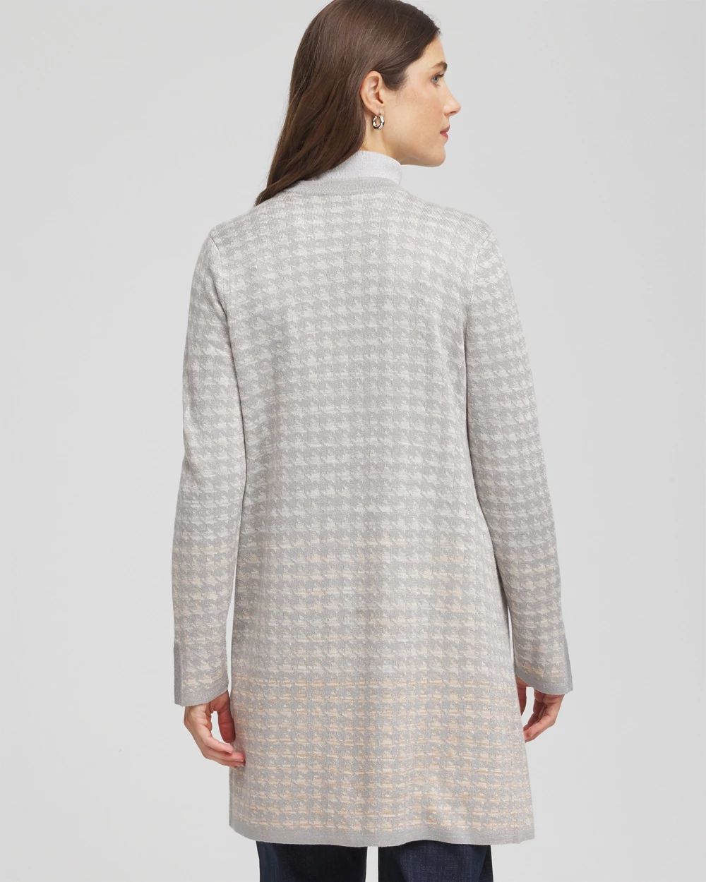 Metallic Herringbone Cardigan click to view larger image.