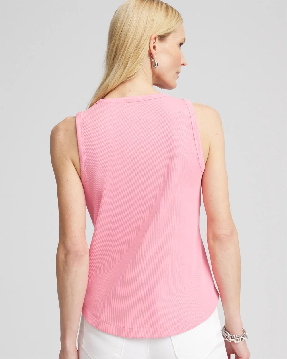 Ribbed High-Neck Tank