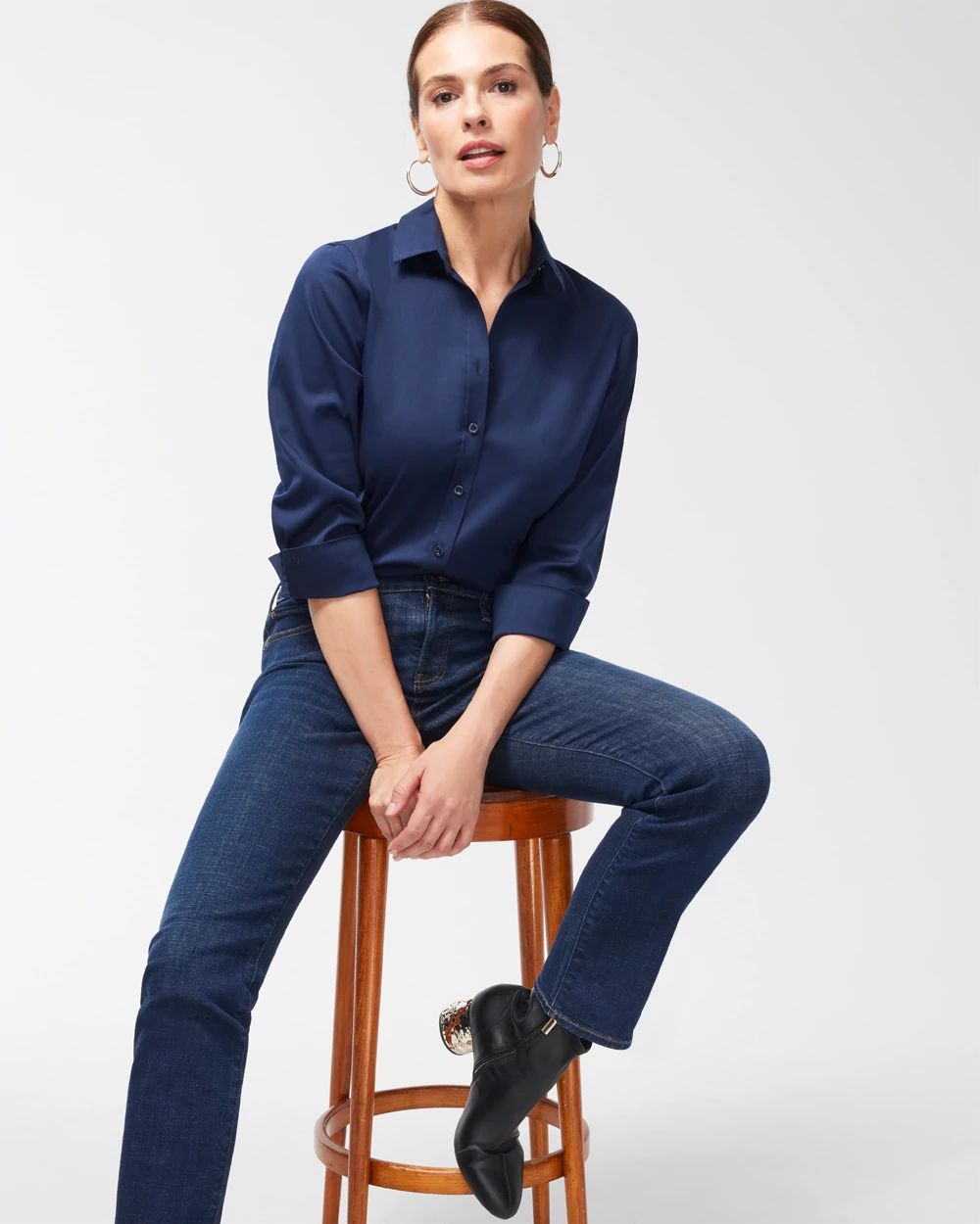 No Iron™ Stretch-Sateen Shirt