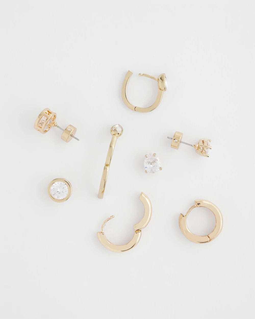 Goldtone Stud and Hoop Gift Set