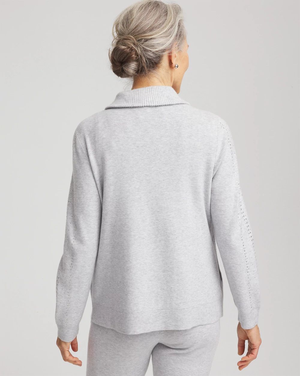 Zenergy® Luxe Diamante Zip Cardigan