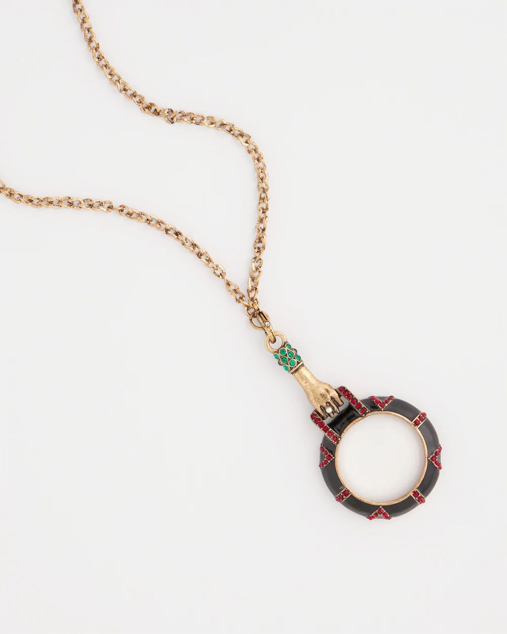 Hand Monocle Pendant Necklace click to view larger image.