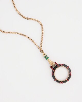 Hand Monocle Pendant Necklace click to view larger image.