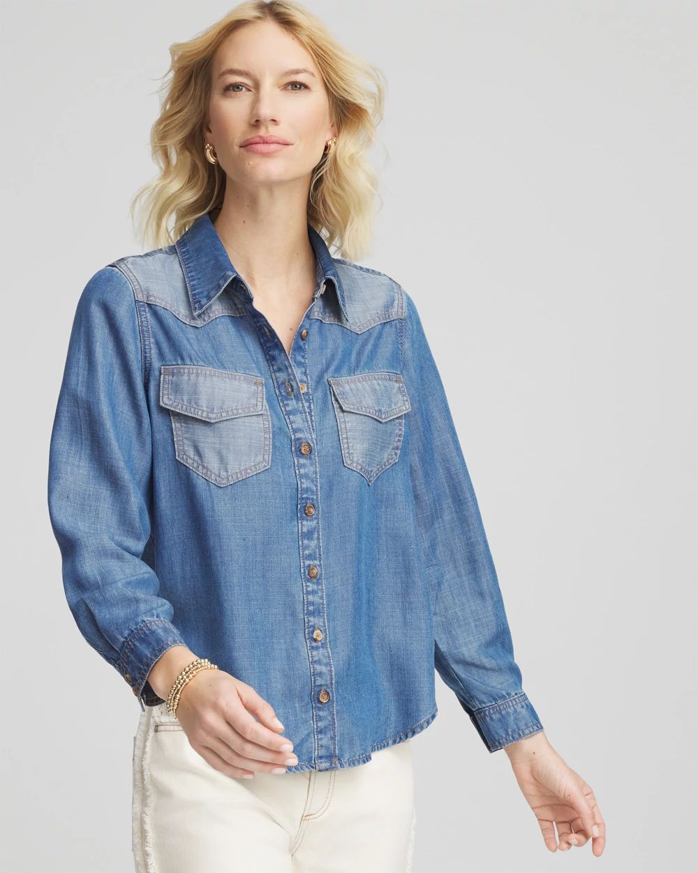 Tencel™ Colorblock Classic-Fit Shirt