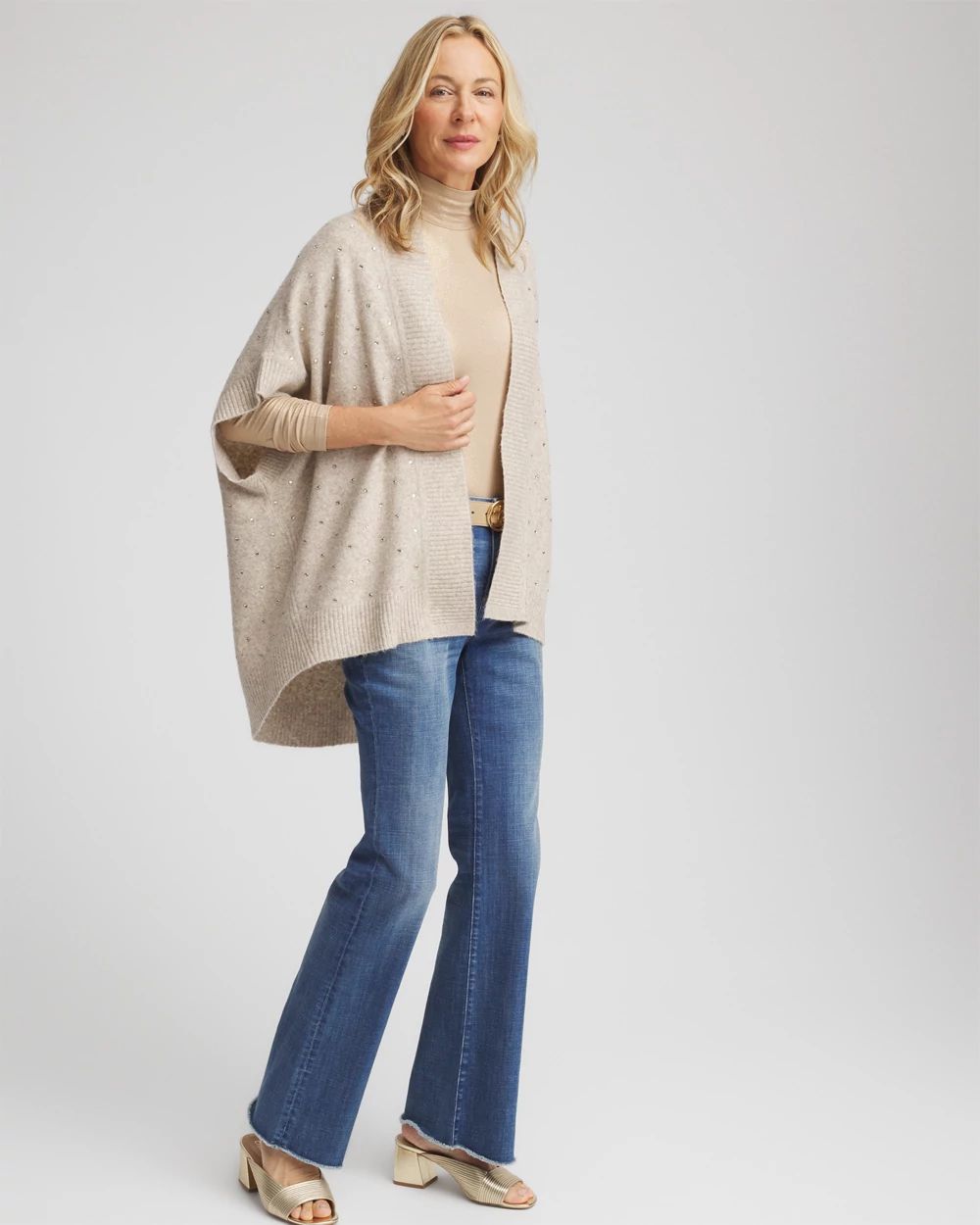 Embellished Cocoon Ruana click to view larger image.