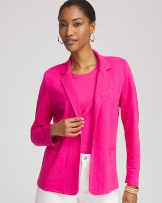 Slub Knit Blazer