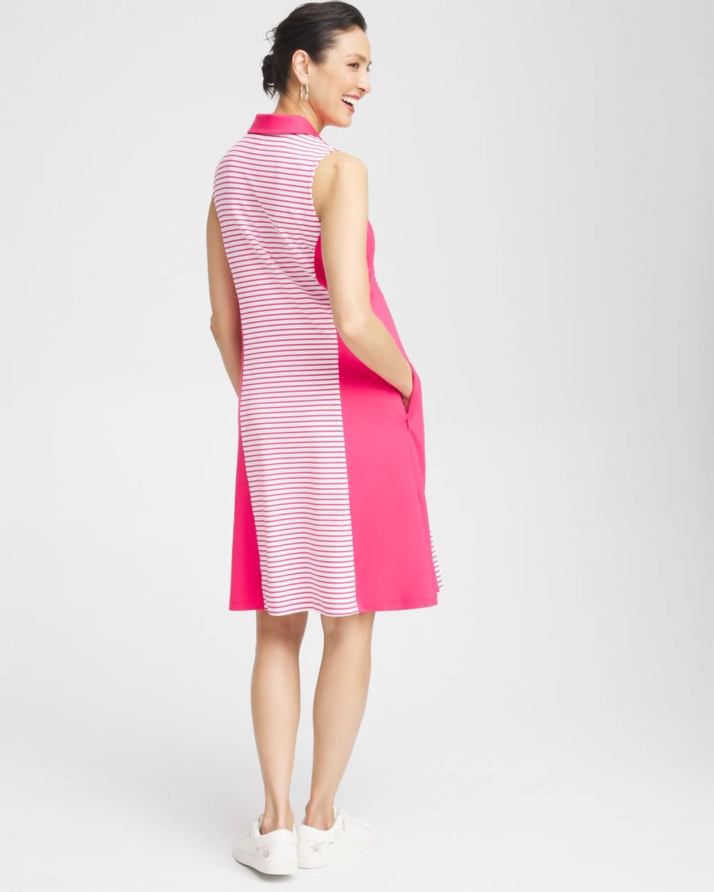 Zenergy® UPF Block Stripe Dress click to view larger image.