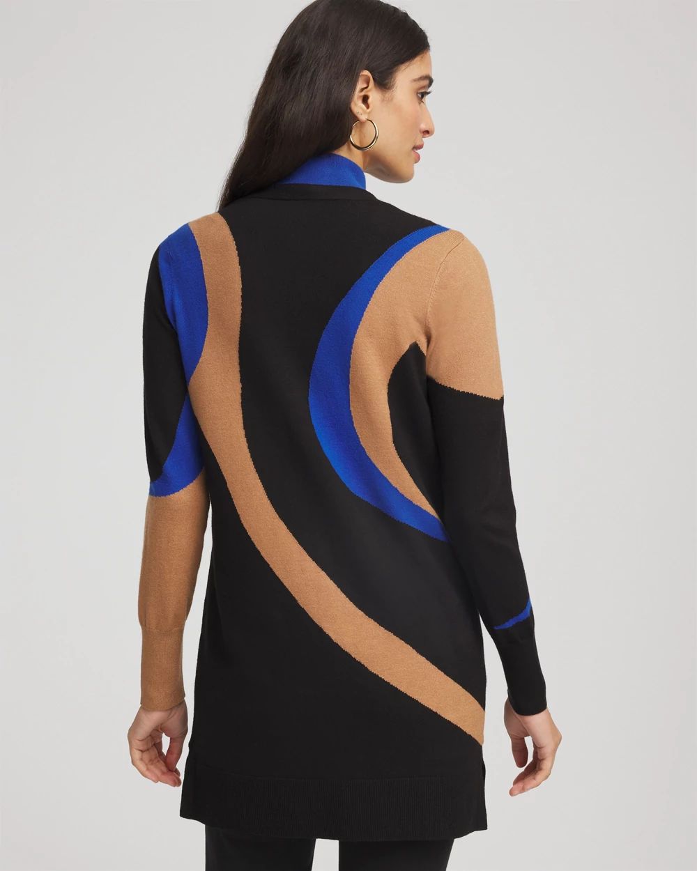 Ella Colorblock Cardigan Sweater click to view larger image.