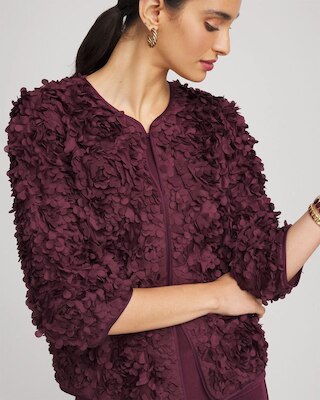 Travelers™ Collection Textured Rosette Jacket click to view larger image.